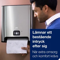 Dispenser Pappersh Tork H1 Matic Intuition Sensor Stål/Svart