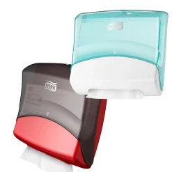 Dispenser Rengöringsduk Tork W4 Top Pack Turkos/Vit