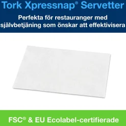 Dispenserservett Tork N4 2-lag Vit 16,5x21,3cm