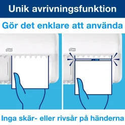 Dispenser Toalettpapper Tork T4 Twin Små Rullar Vit