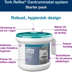 Dispenser Torkrulle Tork M4 Reflex C-mat Bärbar Startpack