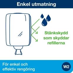 Dispenser Torkrulle Tork W2 Maxi Röd/Svart