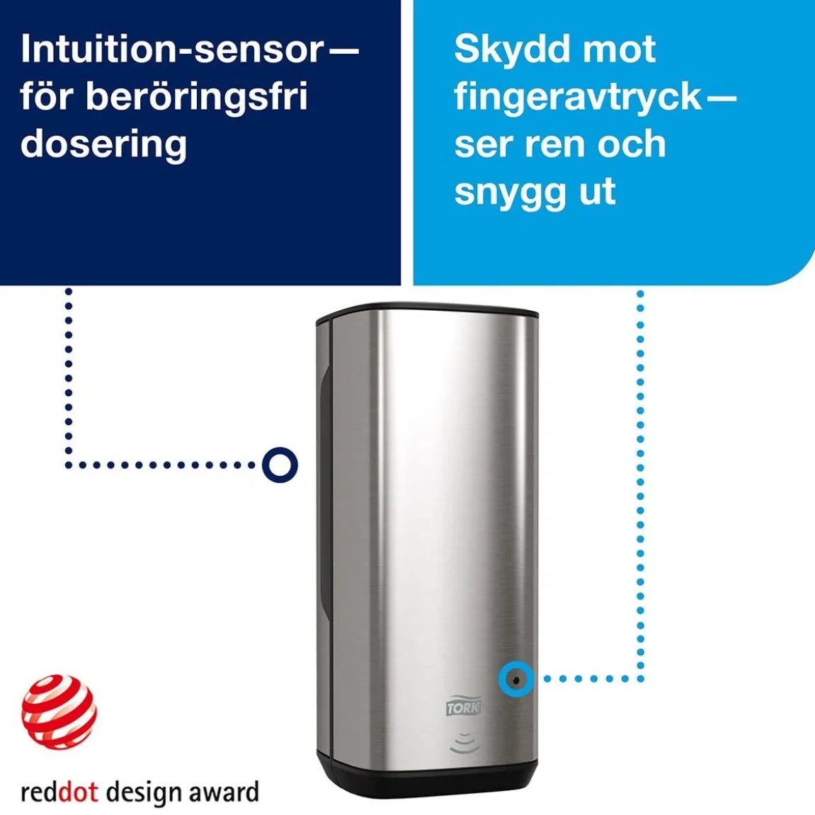 Dispenser Tork S4 Intuition Sensor Stål/Svart