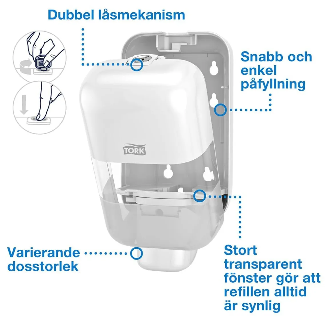 Dispenser Tork S5 Mini Vit