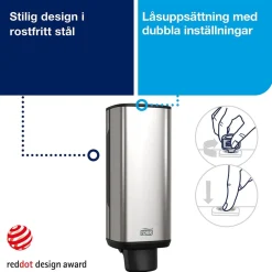 Dispenser Tork S4 Skum Stål/svart