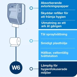 Dispenser Tork Tvättstation W6 Turkos/Vit