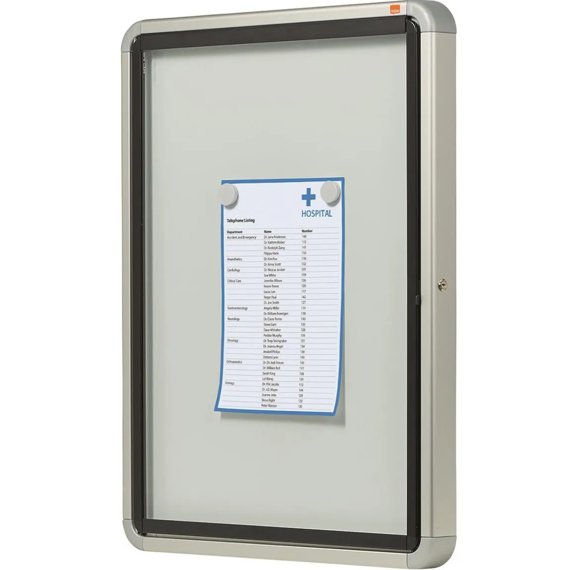 Displayskåp Nobo Utomhus 4xA4 494x668mm
