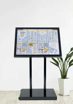 Display till Informationsställ LED Securit Svart 67x92cm