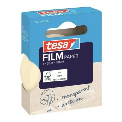 Dokumenttejp Tesa Av Papper Transparent 19mm x 33m
