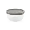 Dressingbägare med Lock Flergångs PP Rund Svart 75ml