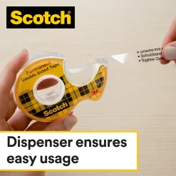 Dubbelhäftande Tejp Scotch 665 Med Hållare 12mm x 6,3m