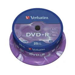 DVD+R Verbatim 16x cakebox 4,7GB