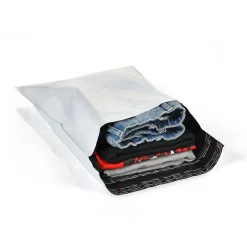 E-Handelspåse Dubbla remsor 50my Vit 340x420mm