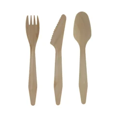 Engångsbestick Sked vaxat trä 185mm