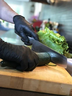 Engångshandske AllOffice Nitril Puderfri Svart S