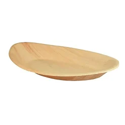Engångstallrik Palmblad oval 26x17cm