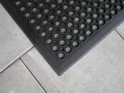 Entrématta Sanitop Gummimatta Svart 90x150cm
