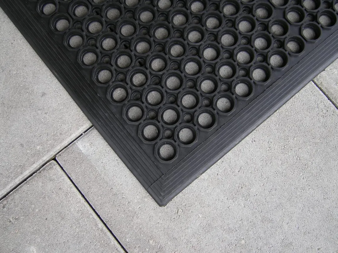 Entrématta Sanitop Gummimatta Svart 90x150cm