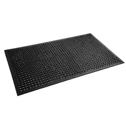 Entrématta Sanitop Gummimatta Svart 90x150cm