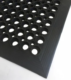 Entrématta Sanitop Gummimatta Svart 90x150cm