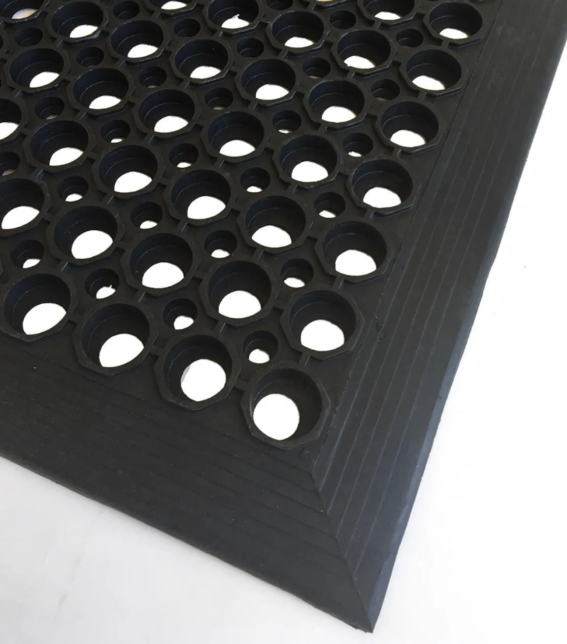 Entrématta Sanitop Gummimatta Svart 90x150cm