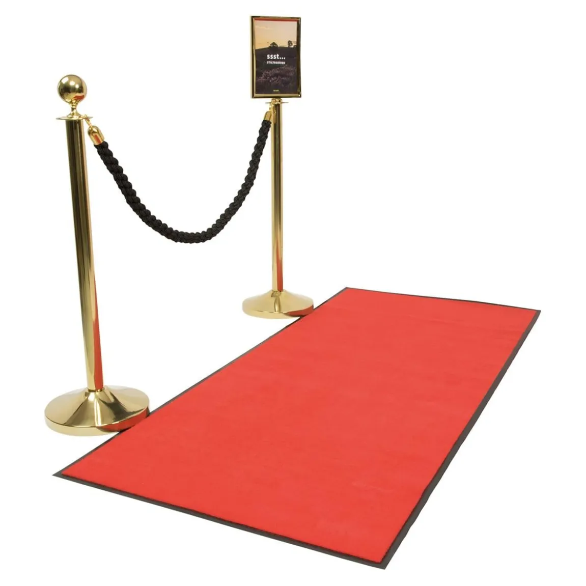 Entrématta Securit Halksäker Röd 200x90cm