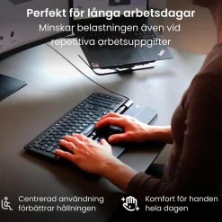 Ergonomisk Mus RollerMouse Pro Vegan Leather Med Sladd Slim