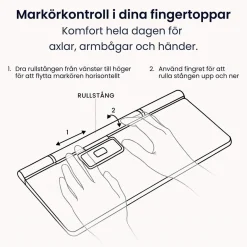 Ergonomisk Mus RollerMouse Pro Vegan Leather Trådlös Regular