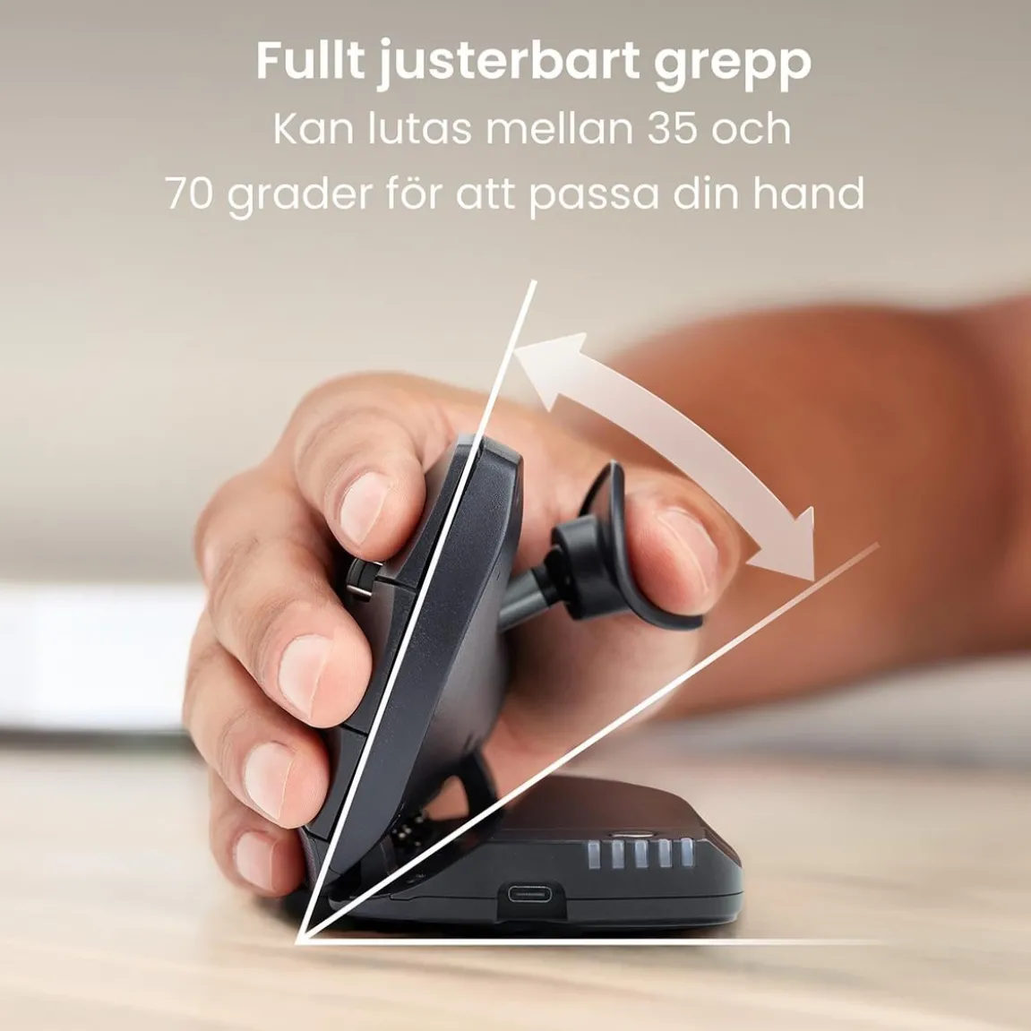 Ergonomisk Mus RollerMouse Unimouse Trådlös Höger