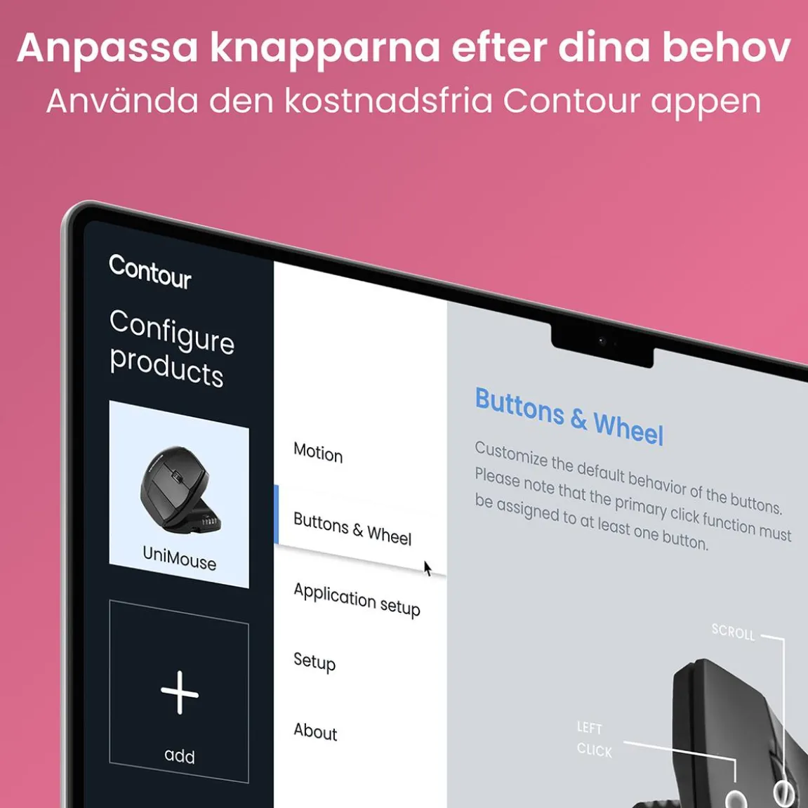 Ergonomisk Mus RollerMouse Unimouse Trådlös Höger