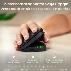 Ergonomisk Mus RollerMouse Unimouse Trådlös Höger