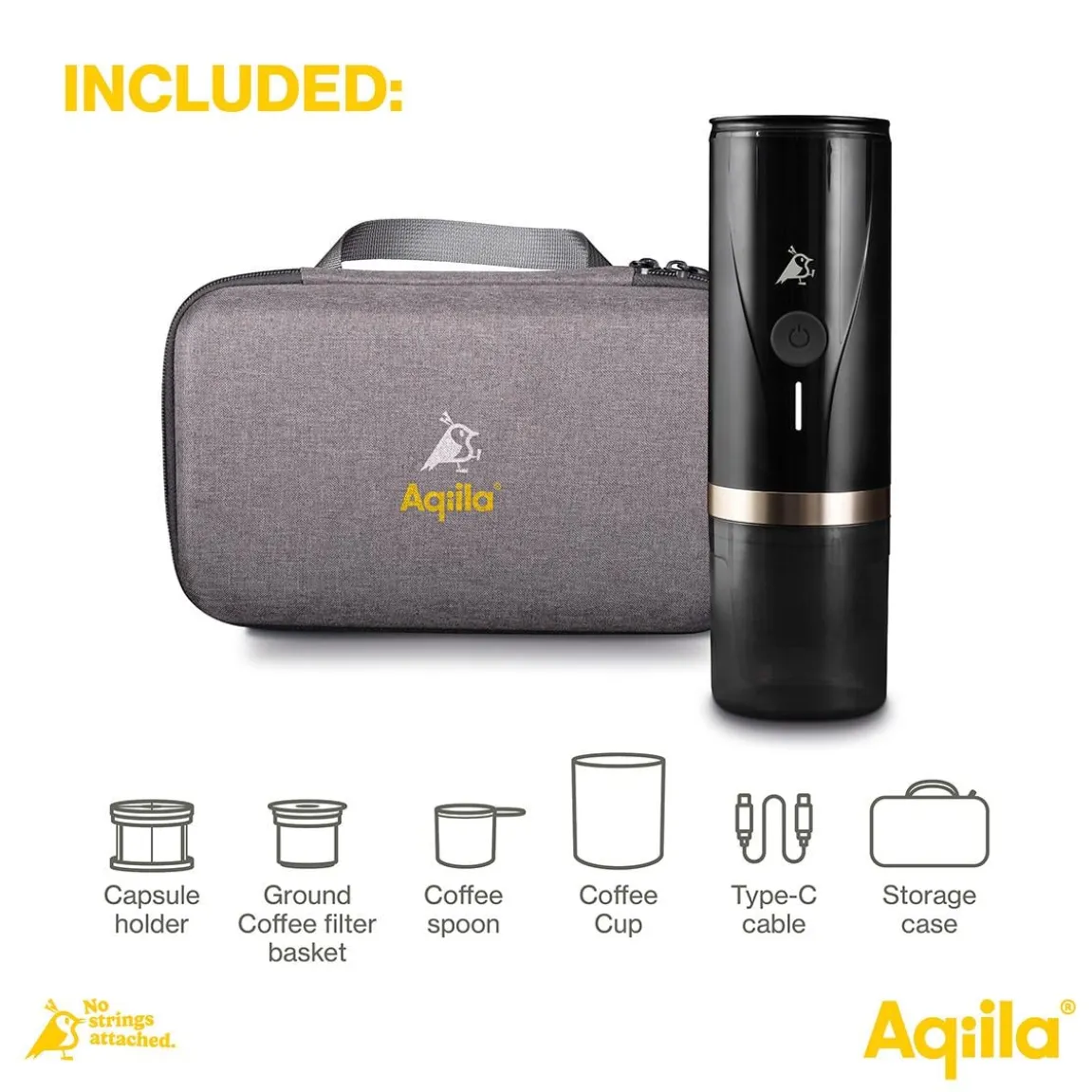 Espressomaskin Aqiila Coffebird Batteridriven