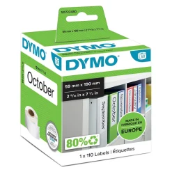 Etikett Dymo Labelwriter pärm Vit 190x59mm