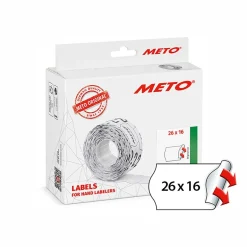 Etikett Meto Prismärkning Permanent Vit 26x16mm