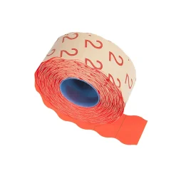 Etikett Prismärkning G2 röd 26 x 16 mm