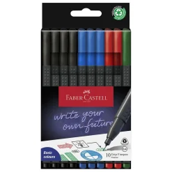Fiberpenna Faber-Castell Faber Grip 4-Färger 0,4