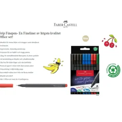 Fiberpenna Faber-Castell Faber Grip 4-Färger 0,4