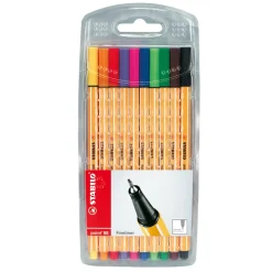 Fiberpenna Stabilo Point 88 10-pack sorterade färger