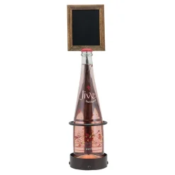 Flaskdisplay Securit Med Griffeltavla För 1 Flaska 45x11cm