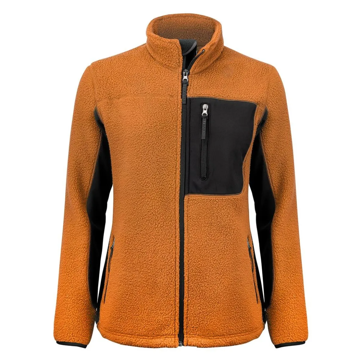 Fleecejacka Texstar WJ85 Dam Orange/Svart XS