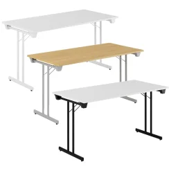 Fällbart Bord Dinner Style Vit/Svart 1400x700