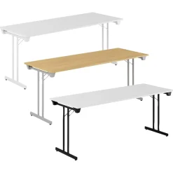 Fällbart Bord Dinner Style Vit/Svart 1800x700