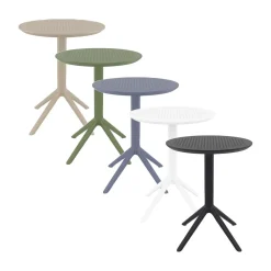 Fällbart Cafébord Sky Svart Ø600