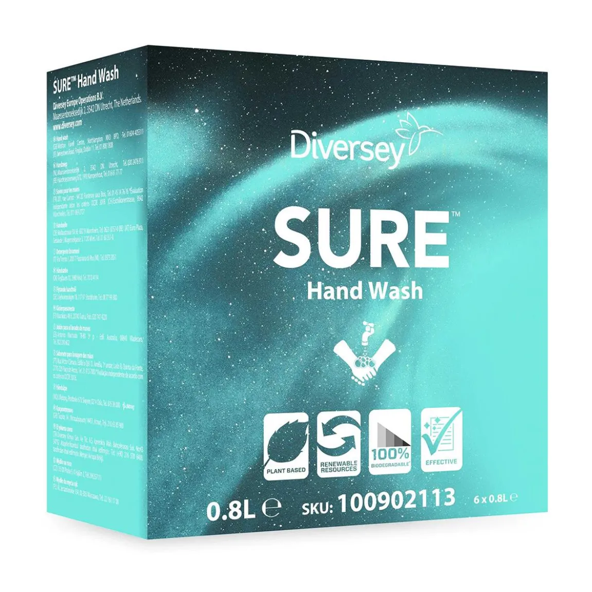 Flytande Tvål Diversey Sure Hand Wash Refill 800ml