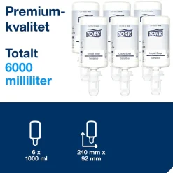 Flytande Tvål Tork S4 Extra Mild OParfymerad 1L