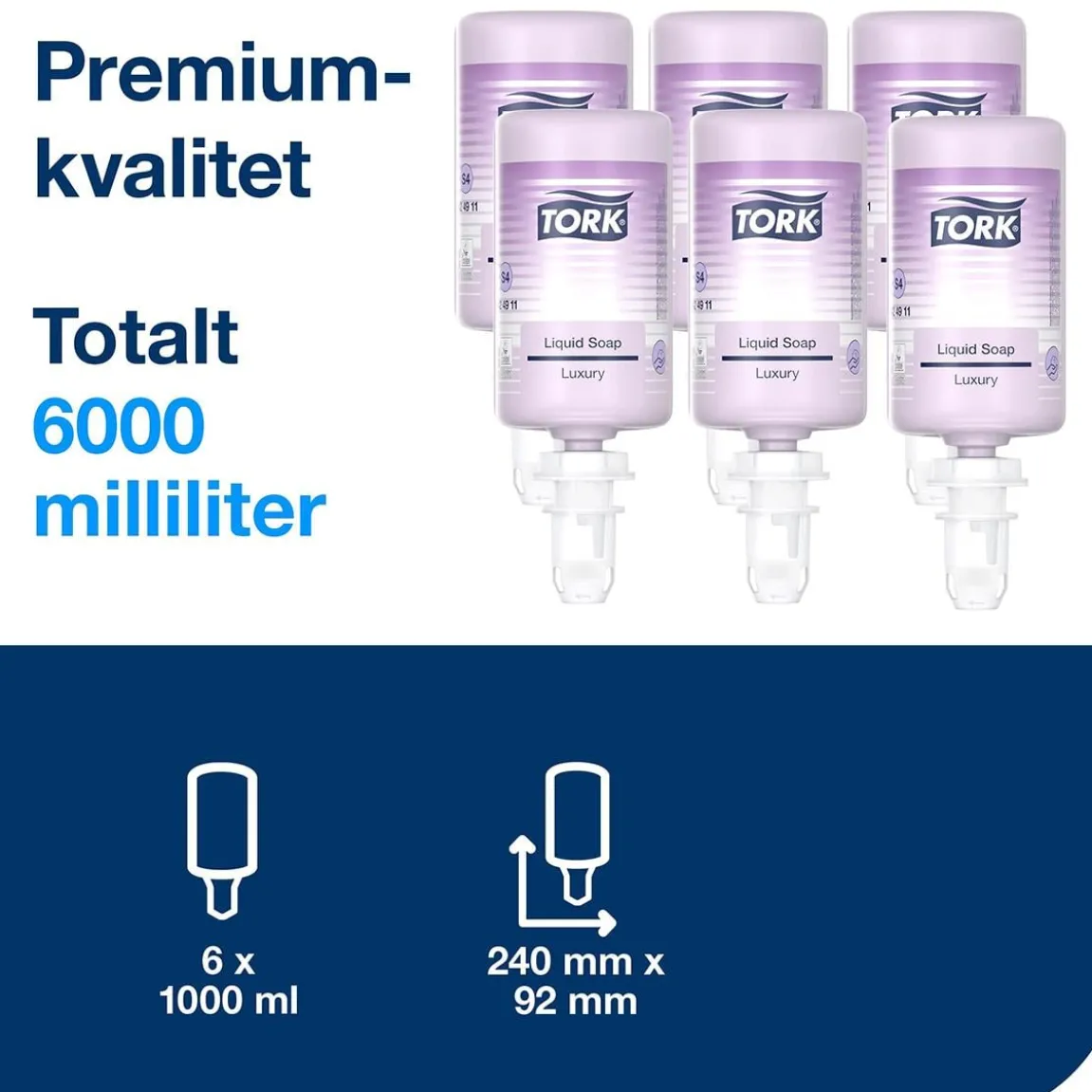 Flytande Tvål Tork S4 Luxury 1L