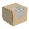 Fönsterkartong Brun utsida/Vit insida 105x105x85mm