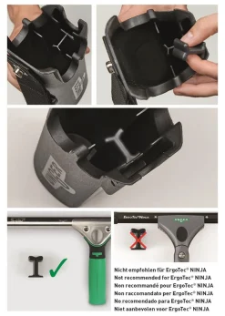 Fönsterputshölster Unger Ninja Ergo Tec Bucket on a belt Svart