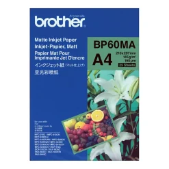 Fotopapper Brother Bläck Matt Foto 145g BP60MA A4