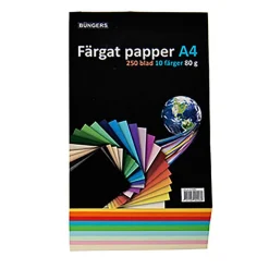Färgat Papper Sorterade Färger A4 80g